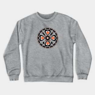 Philadelphia Hockey Pennsylvania Dutch Hex Folk Art Crewneck Sweatshirt